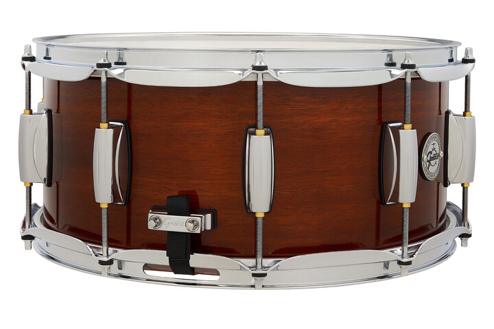 Gretsch Full Range 14x6.5" Mahogany/Maple Snare Drum – Gloss Natural - product image