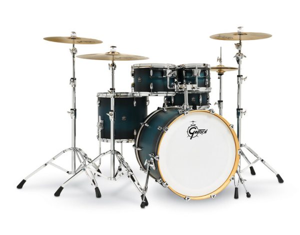 Gretsch Renown RN2 Maple 6-Piece Shell Pack – Satin Antique Blue Burst - product image