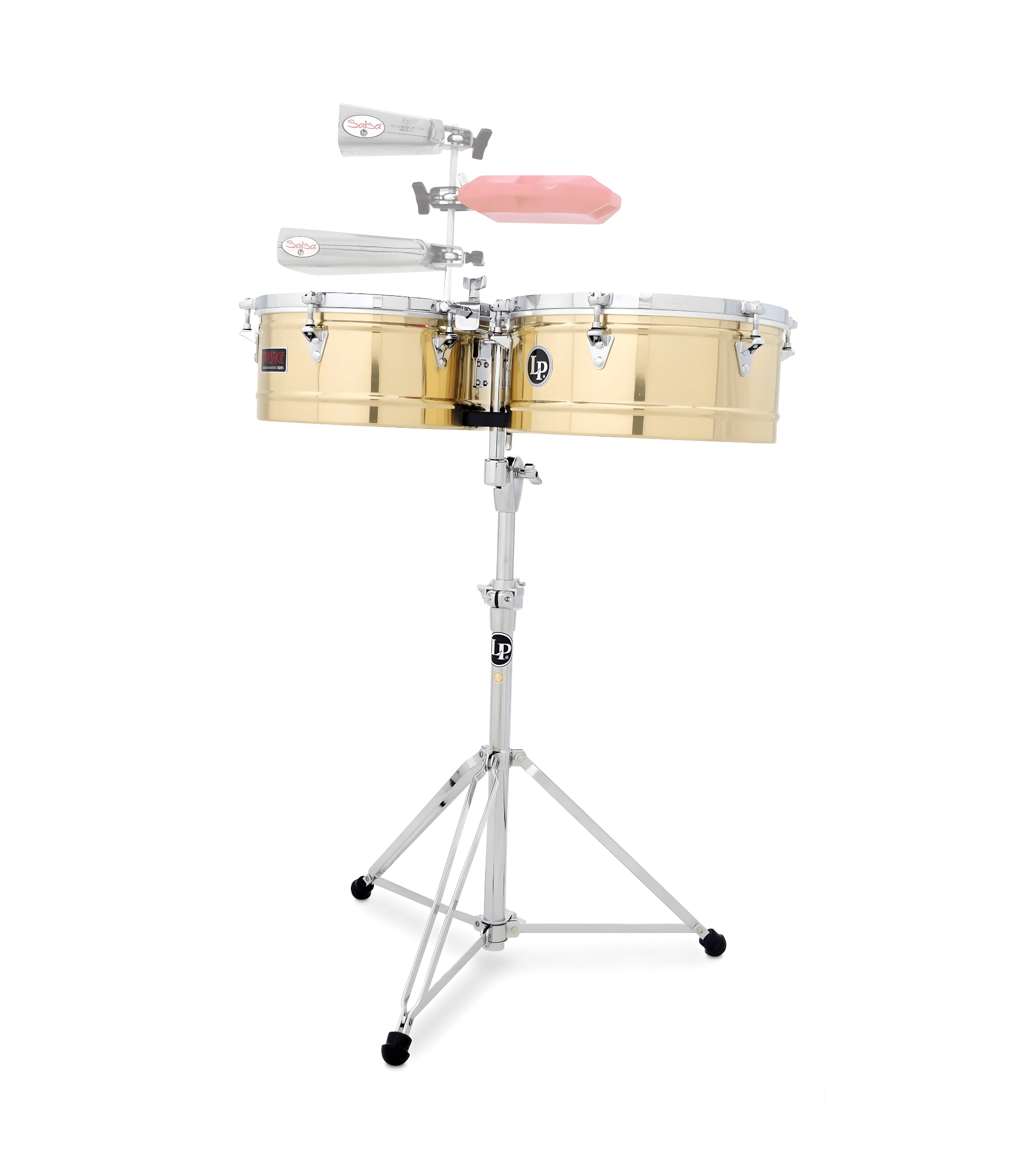 LP Prestige Series Brass Timbales (13"/14") LP1314-B - product image