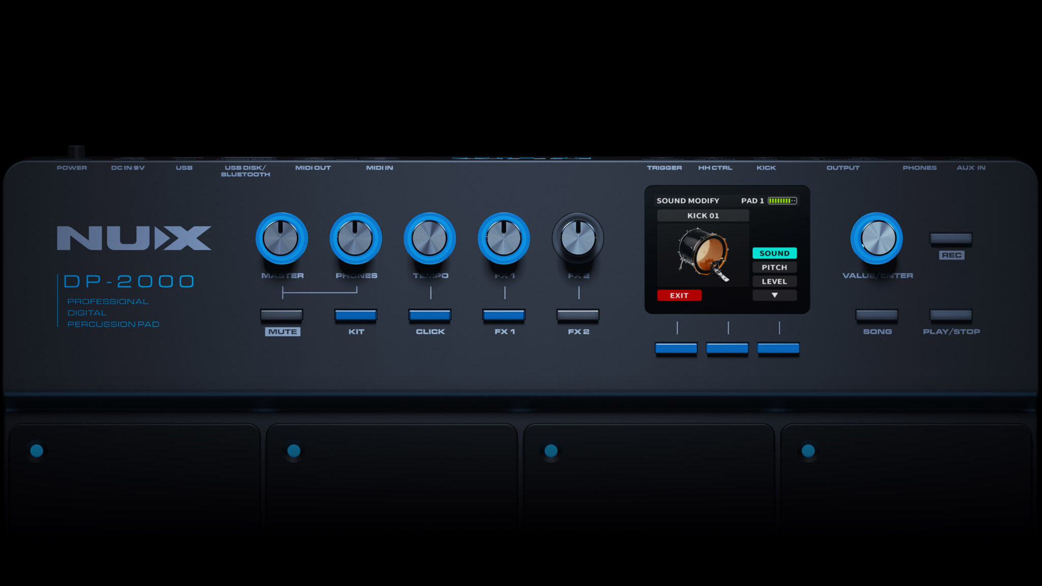 Nux DP-2000 Professional Digital Percussion Pad - product image