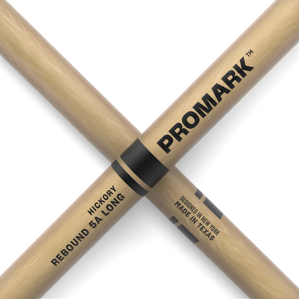 Promark 5A Long Wood Tip Rebound Drum Sticks - product image