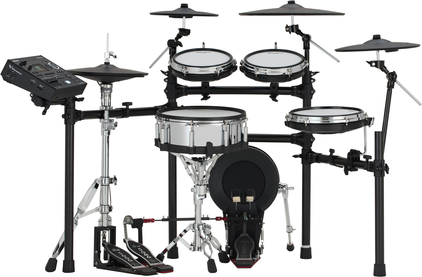 Roland TD516 electronic drum kit full pad and cymbal layout