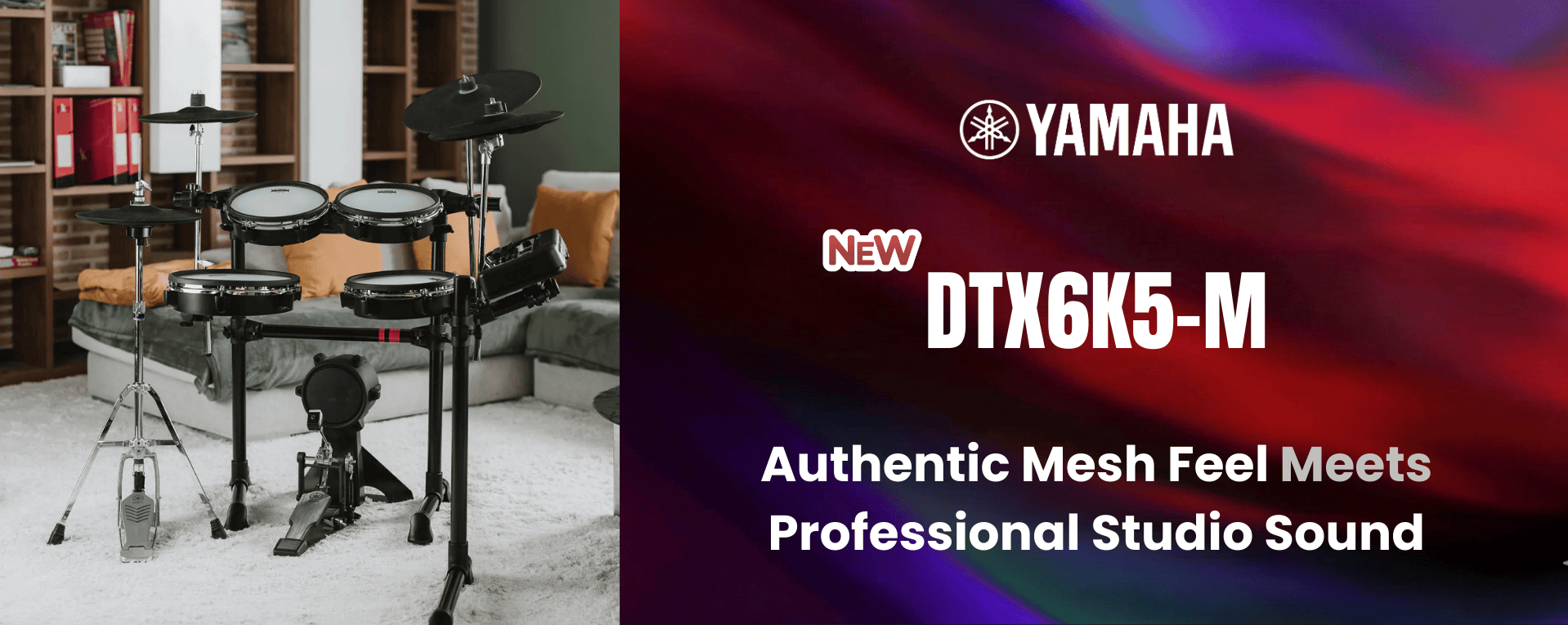 Yamaha DTX6K5-M Electronic Drum Kit – Mesh Pads