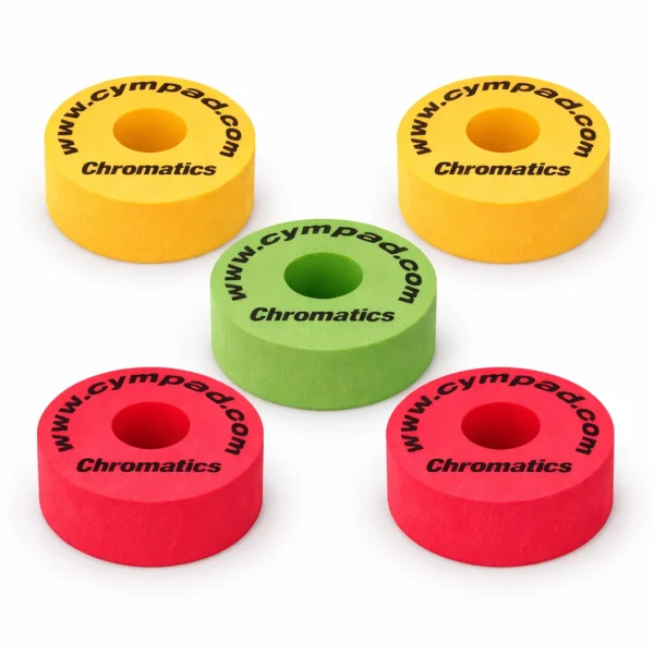 Cympad Chromatics Cymbal Washers CS15 (Assorted colours – Pack of 5) - product image