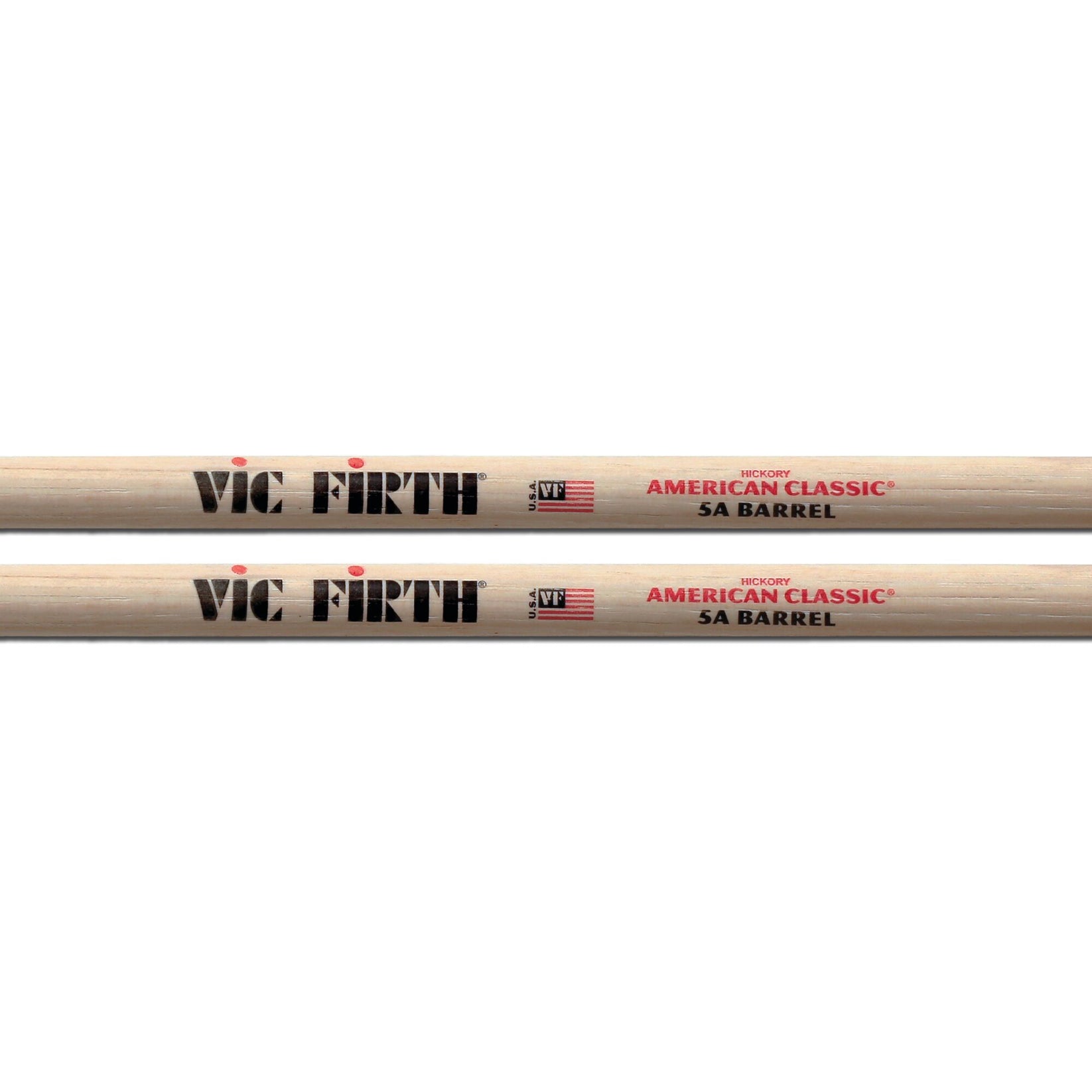 Vic Firth 5A Barrel Tip American Classic Hickory Drum Sticks imprint