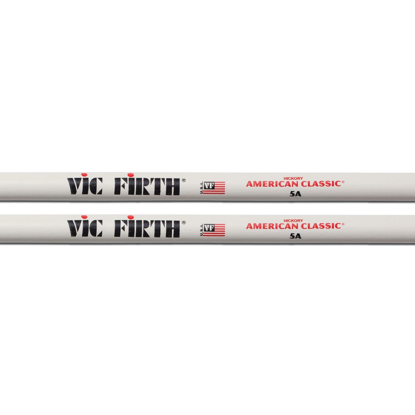 Vic Firth 5A Wood Tip American Classic White Drum Sticks imprint