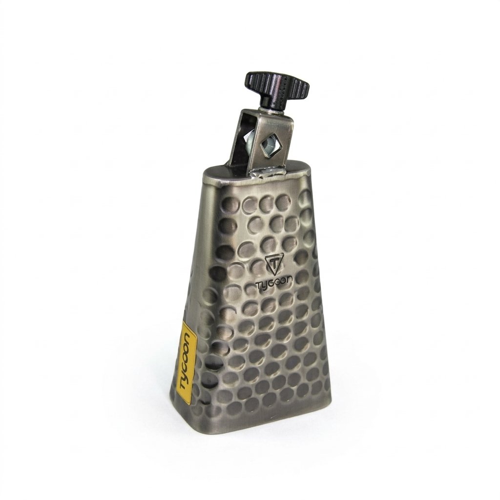 Tycoon TWH-55 Hand-Hammered 5.5" Brushed-Chrome Cowbell - product image
