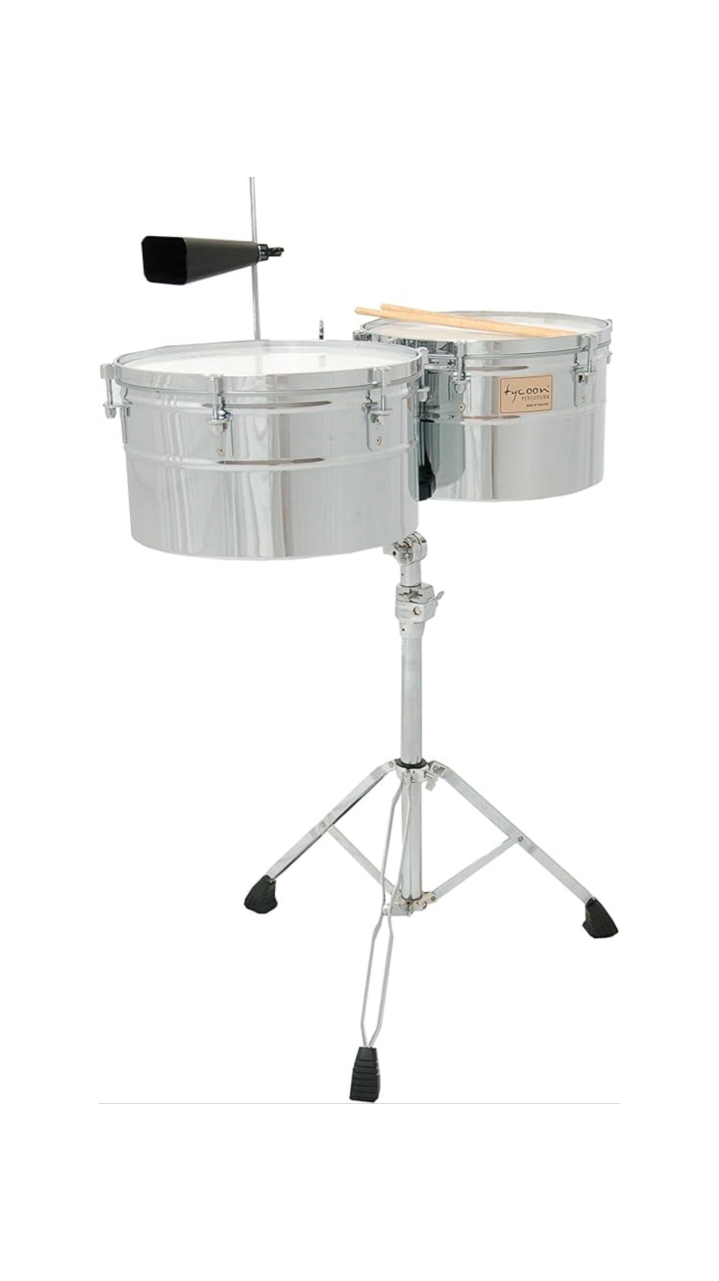 Tycoon TTI/L-1415 C Deep-Shell Chrome Finish Timbales - product image