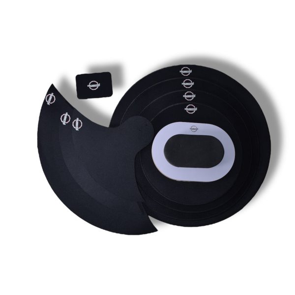 Drumistan 9-Piece Drum Mute Pad Kit - Black - product image