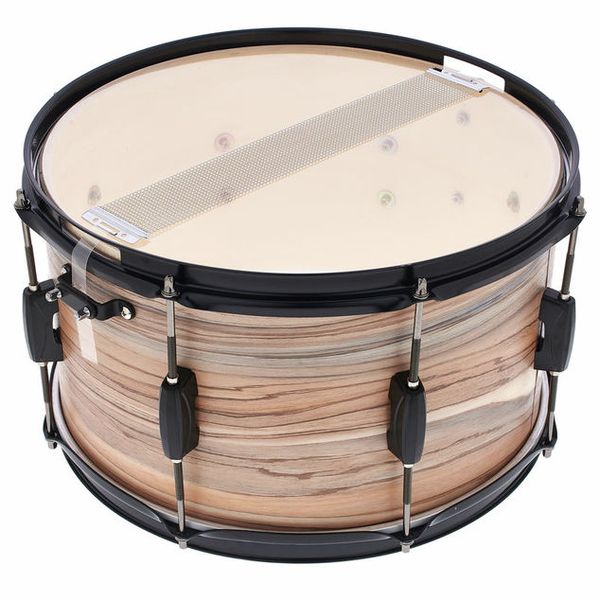 Tama WP148BK-NZW Woodworks 14"x8" Snare Drum - Natural Zebrawood Wrap - product image