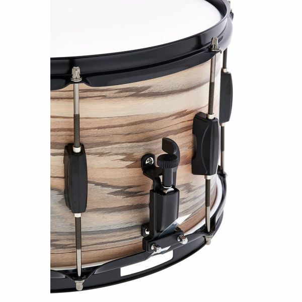 Tama WP148BK-NZW Woodworks 14"x8" Snare Drum - Natural Zebrawood Wrap - product image