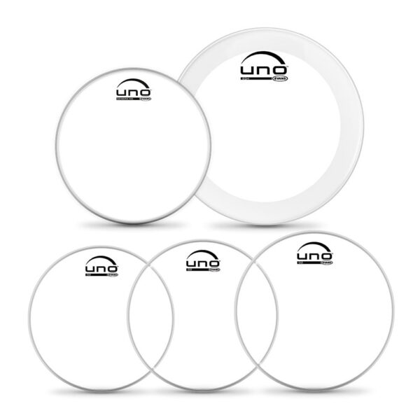 Evans UNO G2 Clear Rock Drumhead Pack (10", 12", 16", 14" HD, 22" EQ4) - product image