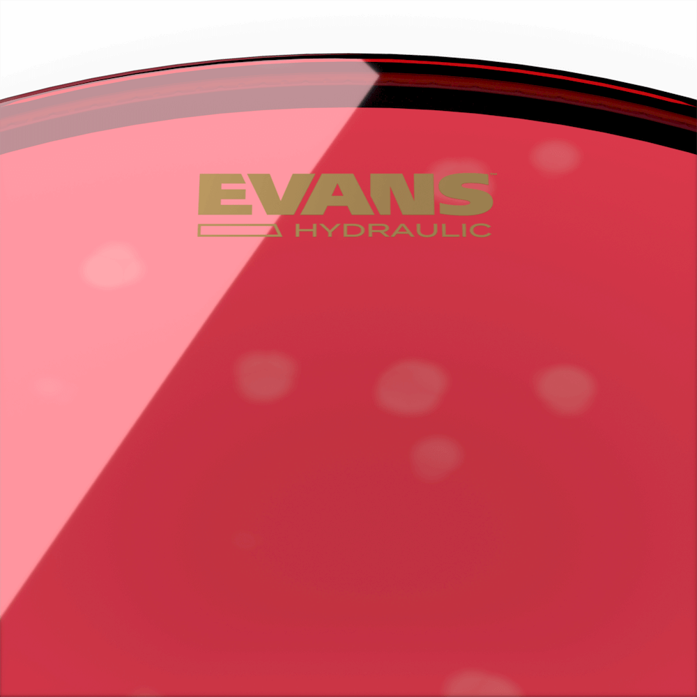 Evans BD22HR Hydraulic Red 22" Bass Drum Head - product image