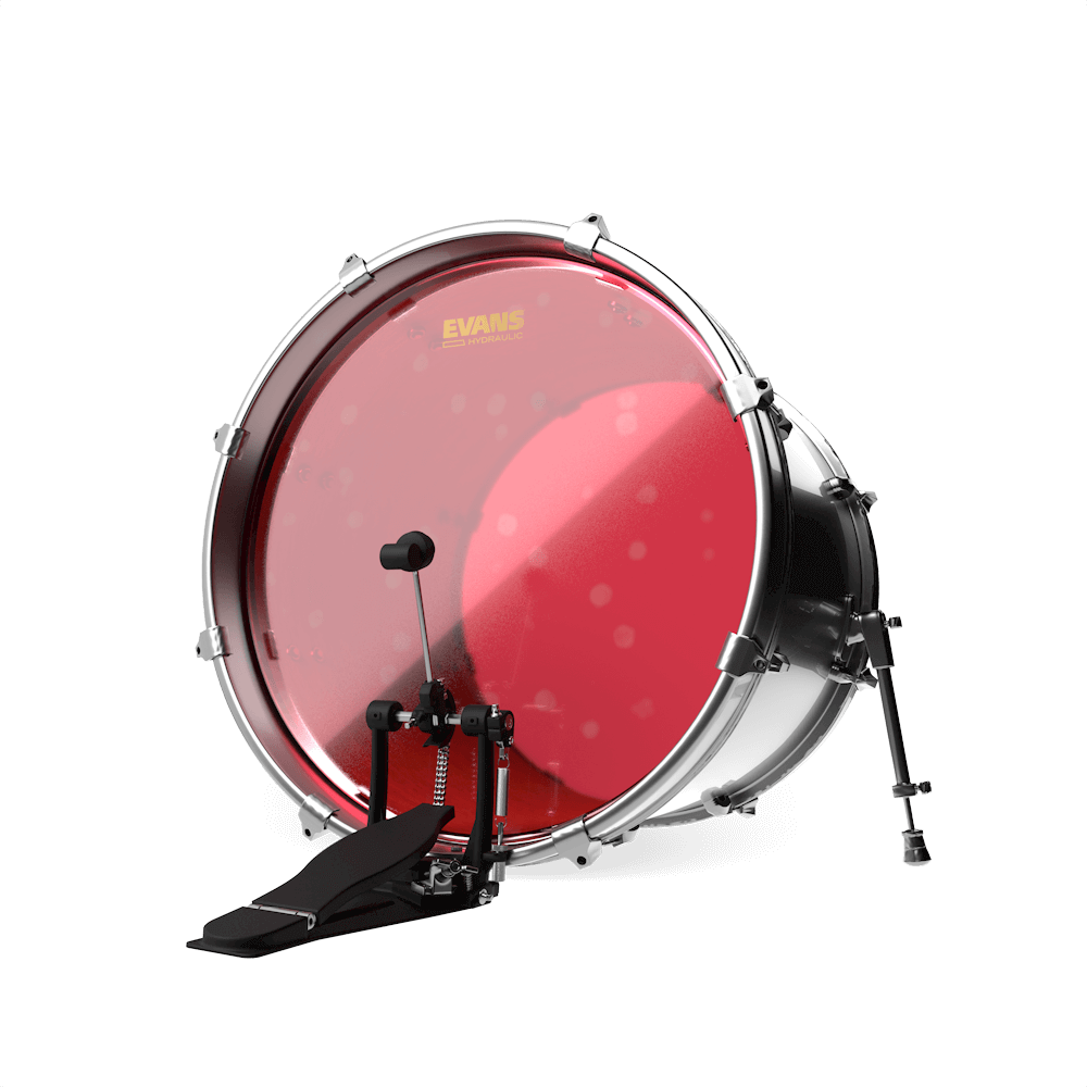 Evans BD22HR Hydraulic Red 22" Bass Drum Head - product image