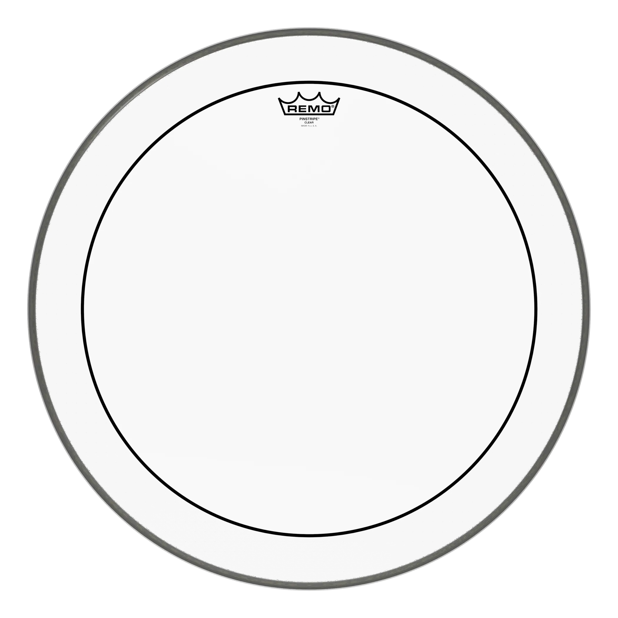 Remo PS-1322-00 Pinstripe Clear Bass Drumhead - 22" - product image