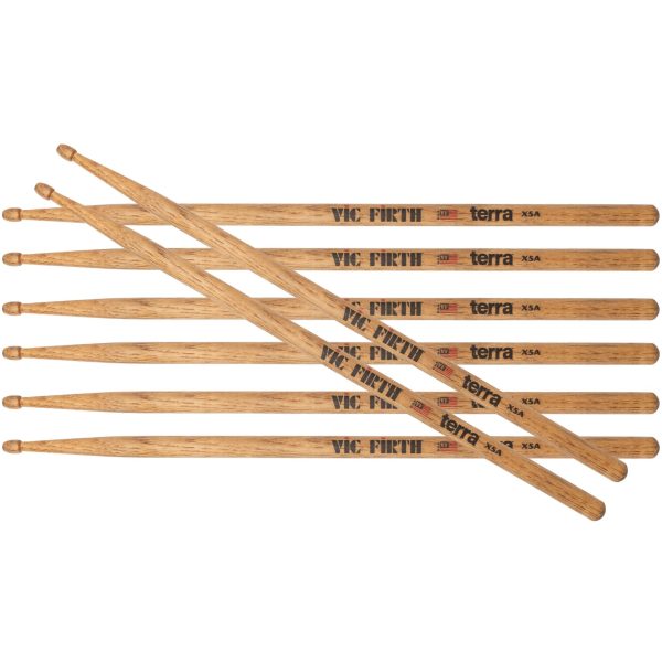Vic Firth American Classic X5AT Terra Series Drumsticks — 4-Pair Value Pack - product image