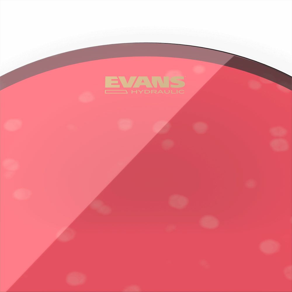 Evans TT08HR Hydraulic Red 8" Tom Batter Drumhead - product image