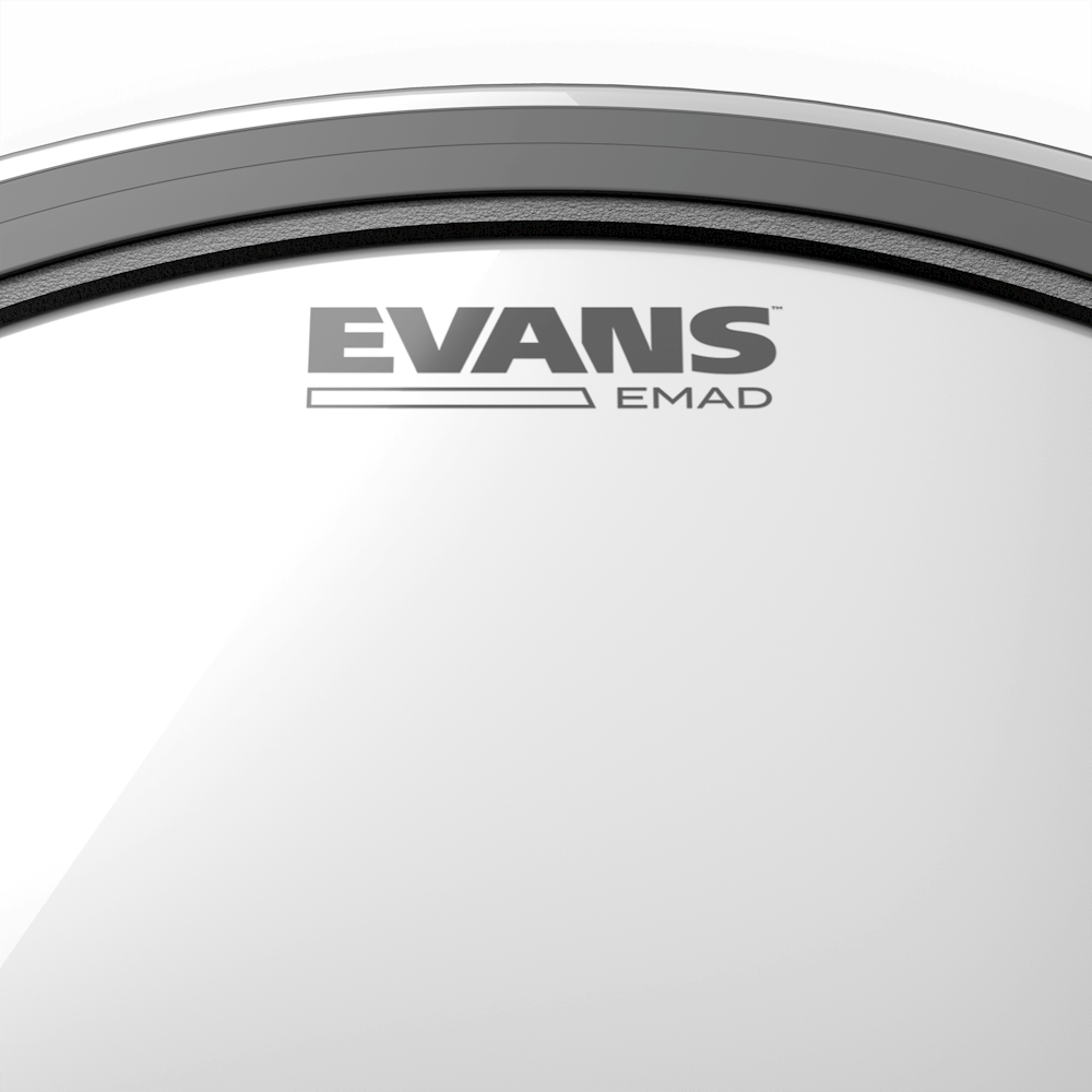 Evans TT16EMAD EMAD Clear 16" Bass Drumhead – Tom Hoop - product image