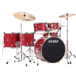 Tama Imperialstar 22" 6-Piece Drum Kit with Hardware and Throne – Burnt Red Mist