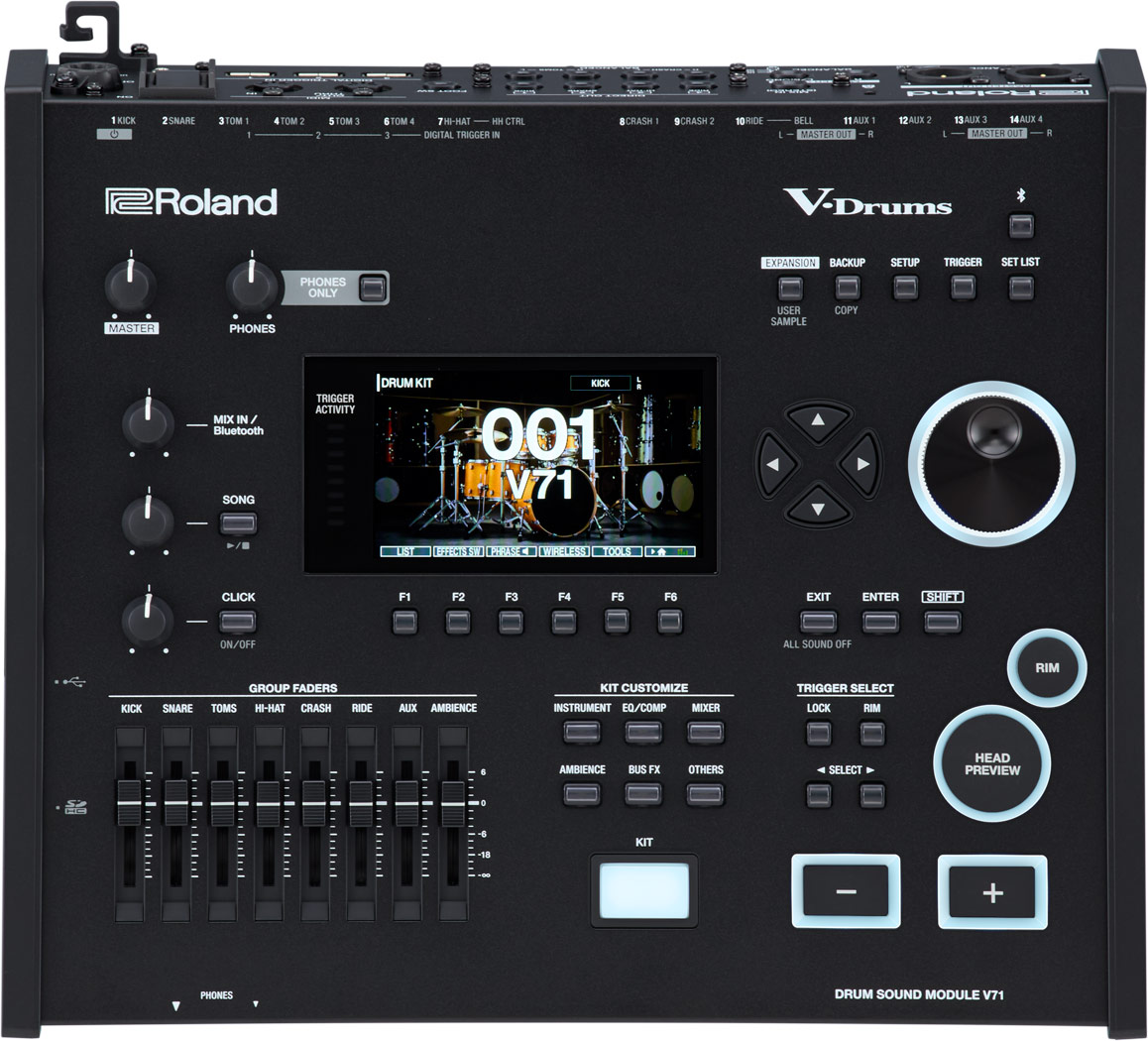 Roland VAD716 V-Drums Acoustic Design Electronic Drum Kit (Gloss Natural)