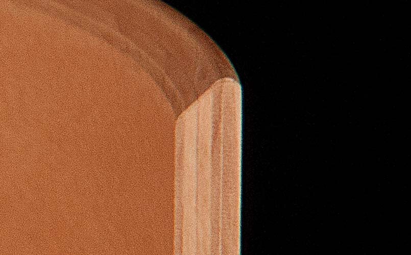 Pearl rounded 45-degree bearing edge