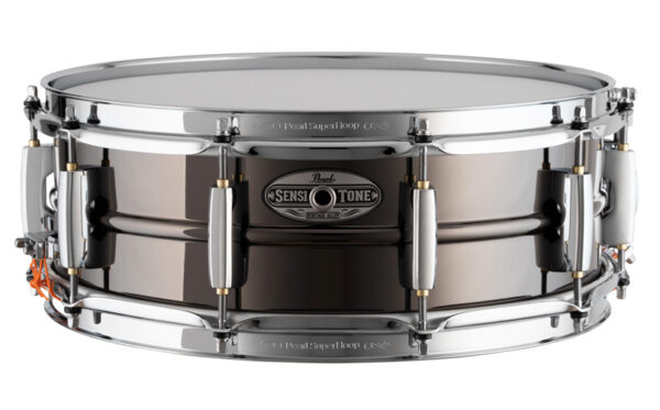 Pearl STH1450BR SensiTone Black Nickel-over-Brass 14x5 snare drum