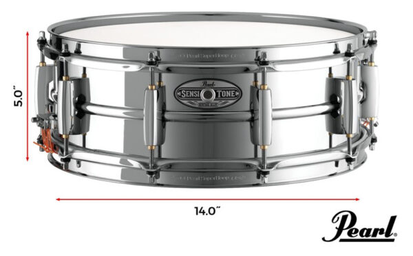Pearl STH1450S SensiTone Heritage Alloy Steel 14x5 snare drum