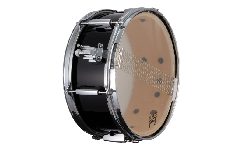 Pearl FCP1250 FireCracker 12x5 wood snare drum snare-side view