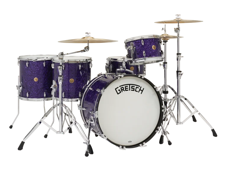 Gretsch Broadkaster Shell Pack – Customisable - Gretsch Broadkaster custom drum kit in Purple Marine Pearl