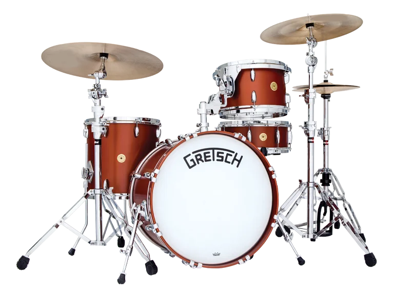 Gretsch Broadkaster Shell Pack – Customisable - Gretsch Broadkaster custom drum kit in Satin Copper