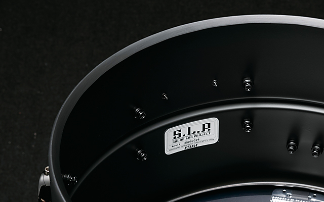 Tama S.L.P. Big Black Steel 1mm matte black steel shell