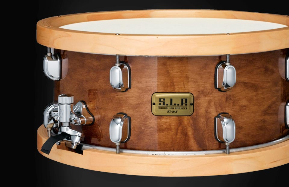 Tama S.L.P. Studio Maple 14x6.5 snare drum in Sienna