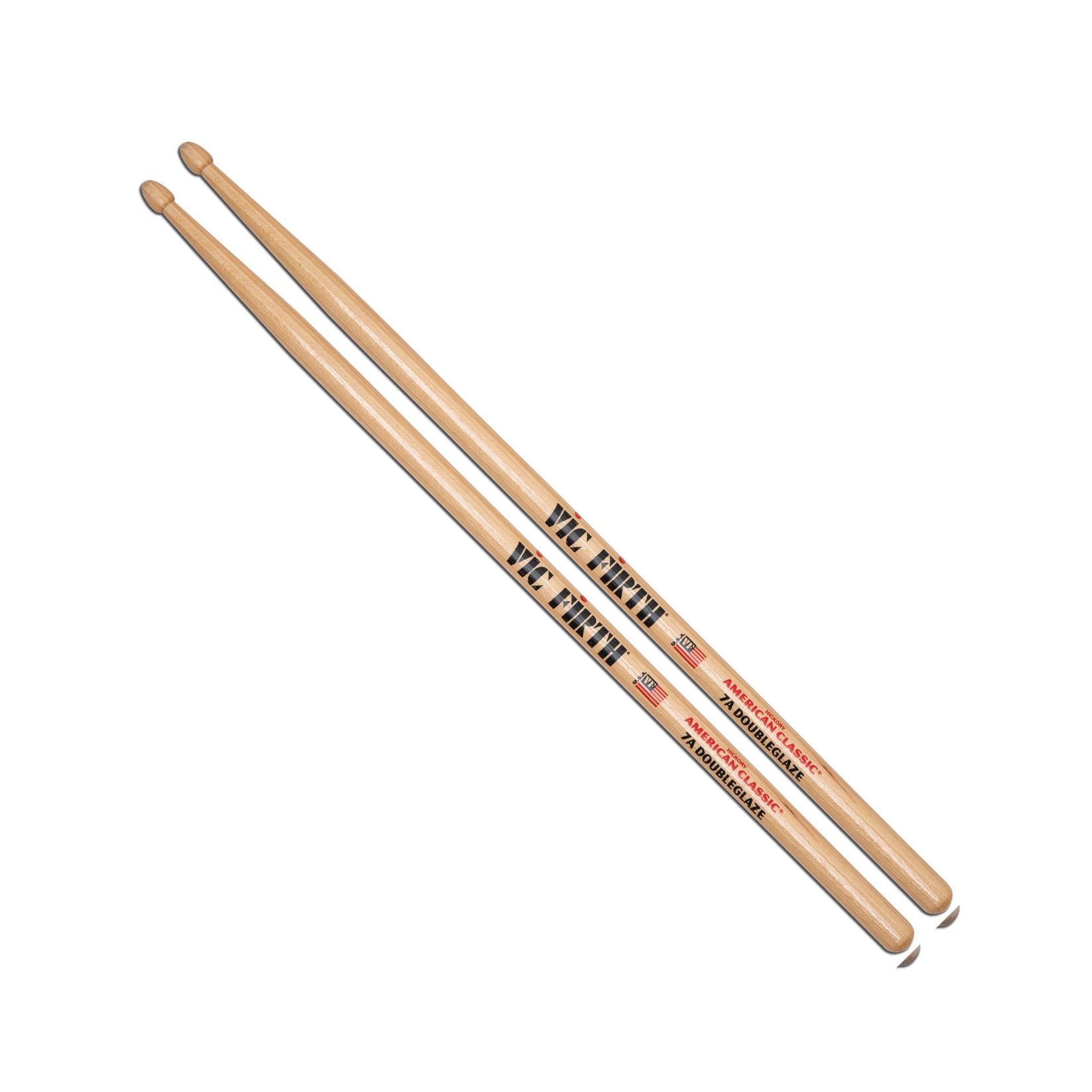 Pair of Vic Firth American Classic 7A DoubleGlaze drumsticks
