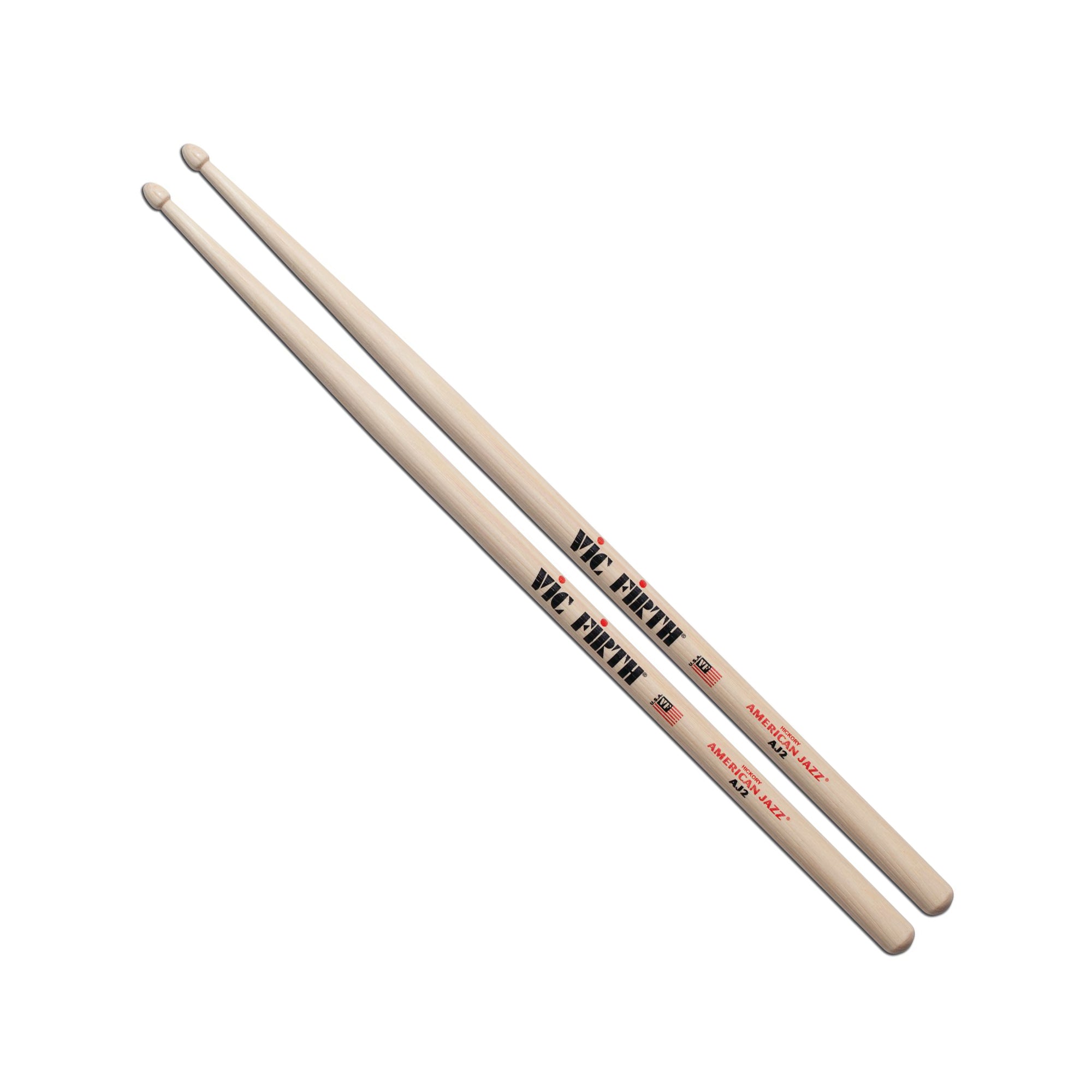 Pair of Vic Firth AJ2 Wood Tip American Jazz Drum Sticks