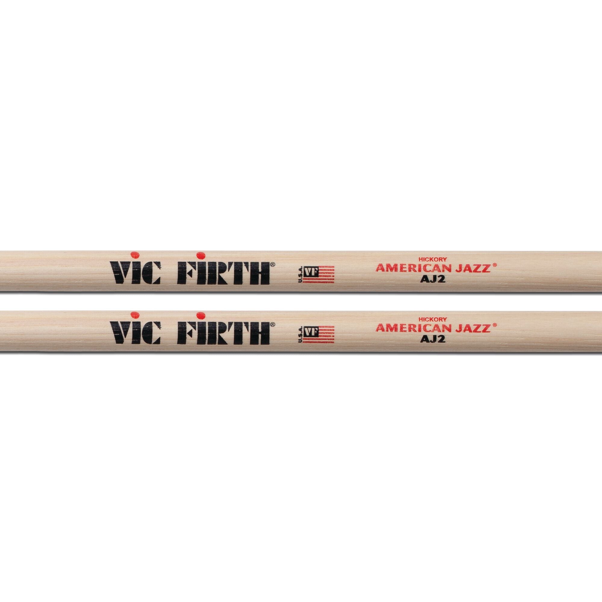 Vic Firth AJ2 Wood Tip American Jazz Drum Sticks imprint