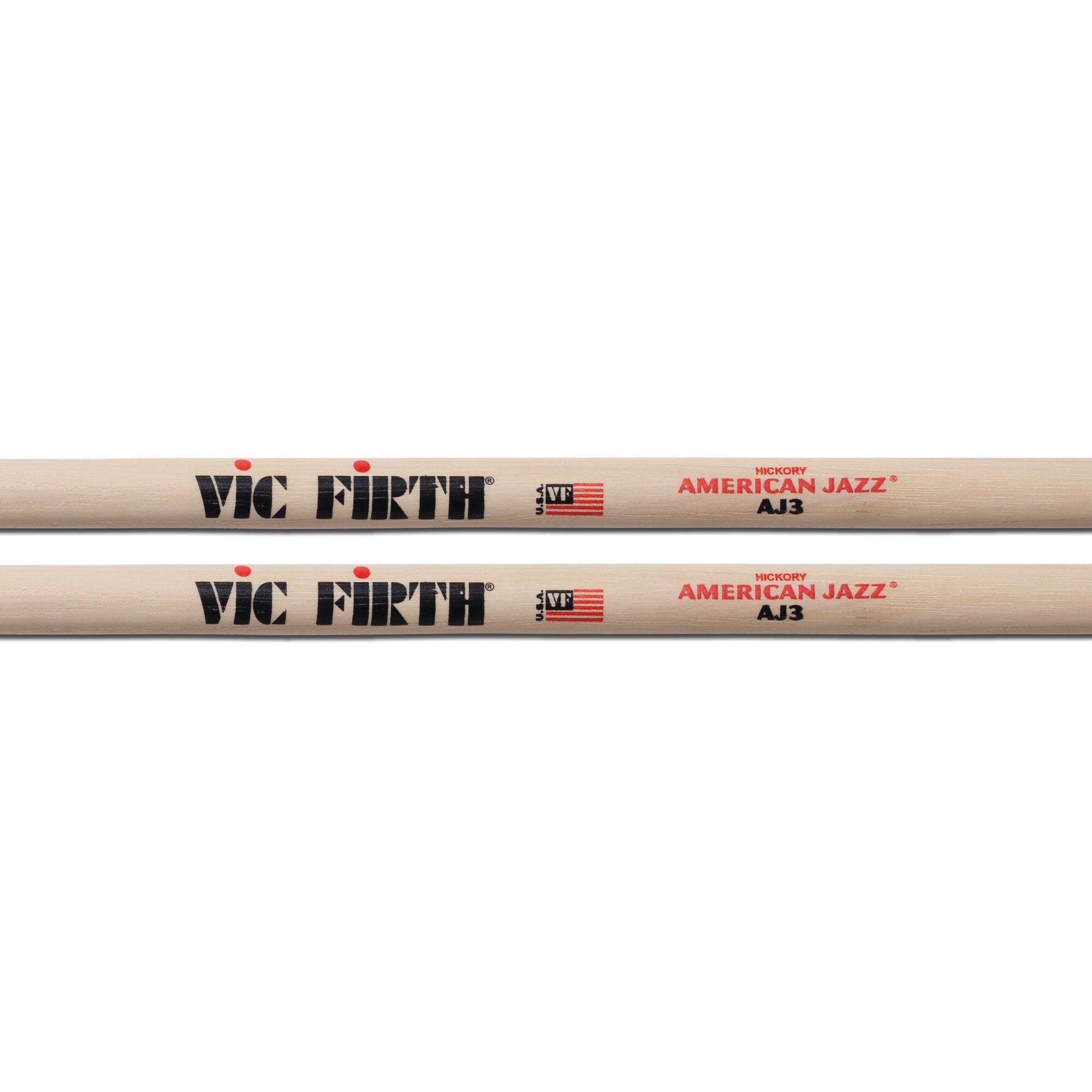 Vic Firth AJ3 Wood Tip American Jazz Drum Sticks imprint