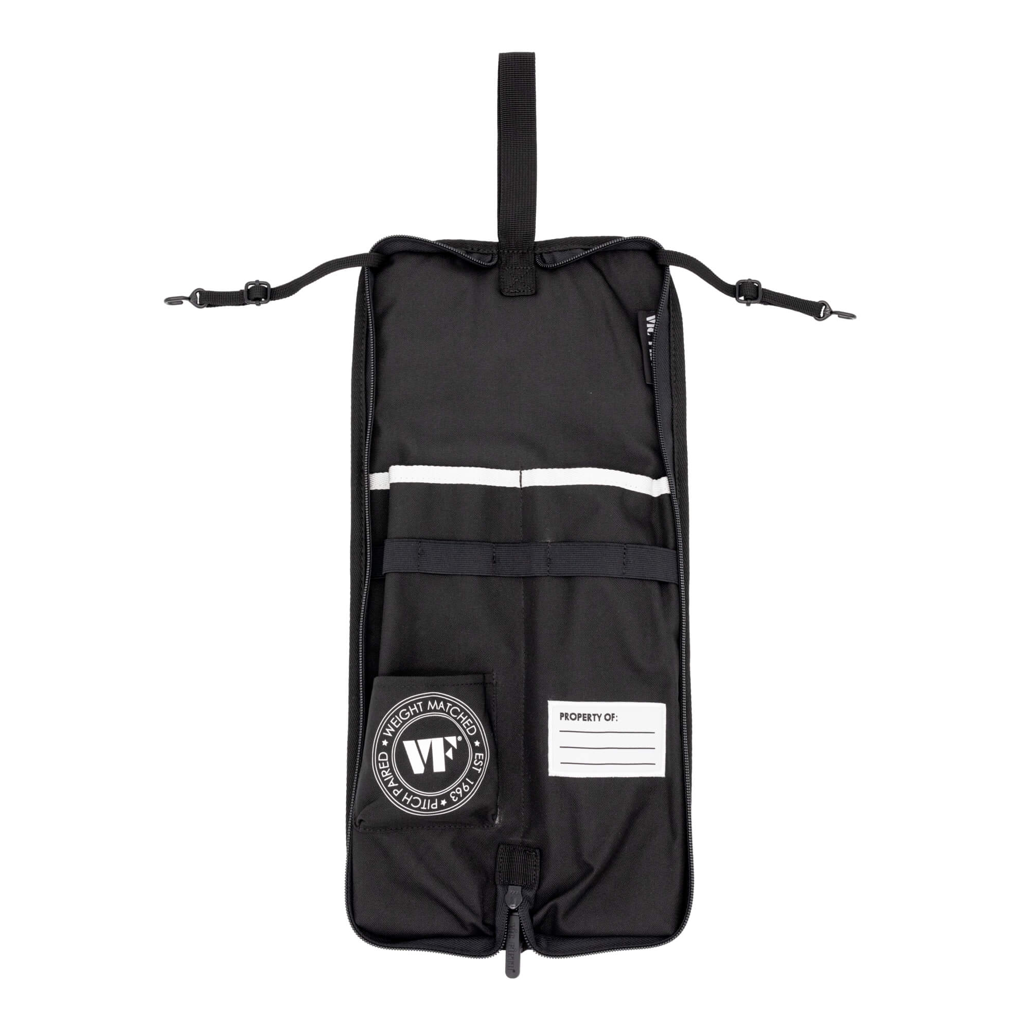 Vic Firth Essential Stick Bag – Black, open interior