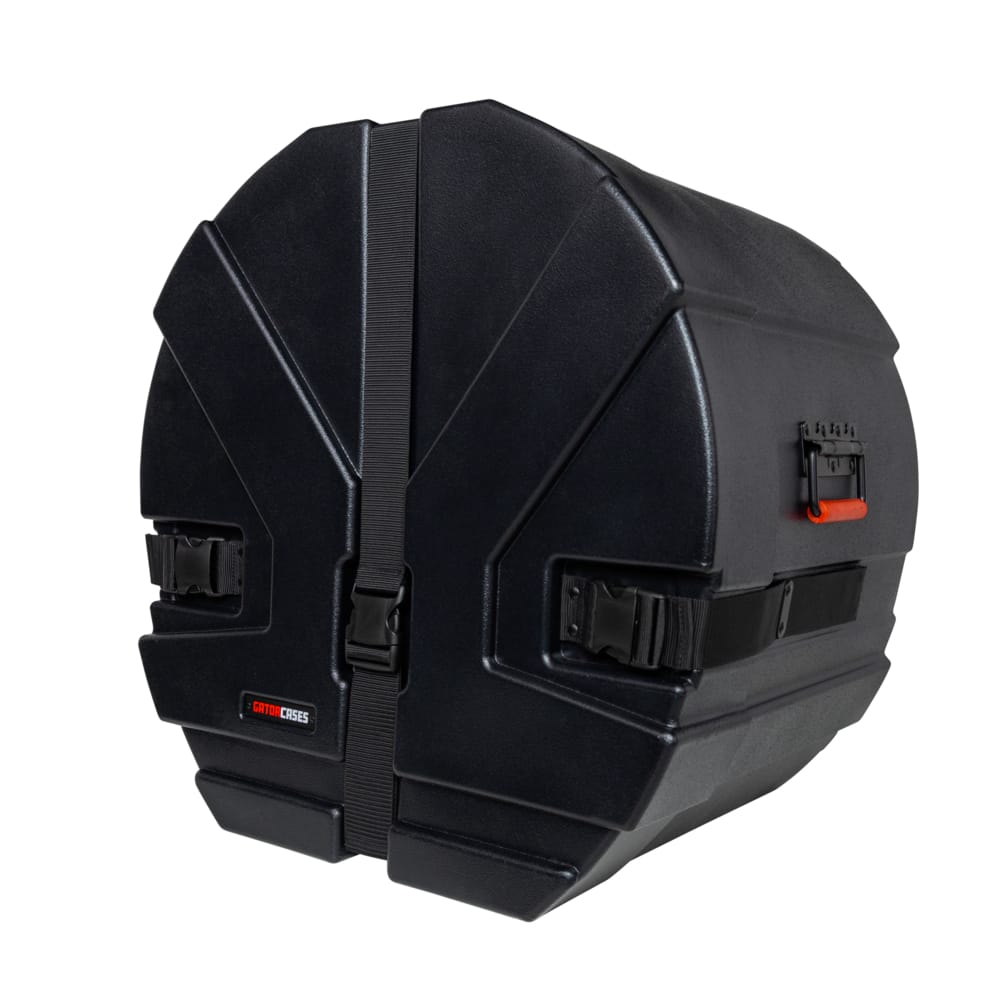 Gator Grooves GPC2014BD Roto-Molded Bass Drum Case (20" x 14") straps