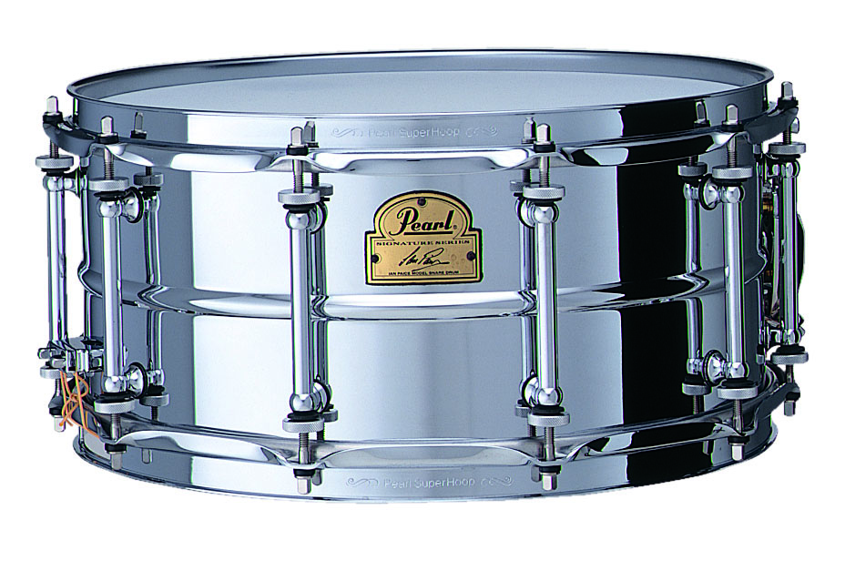 Pearl Ian Paice Signature 14x6.5" Steel Snare Drum beaded steel shell