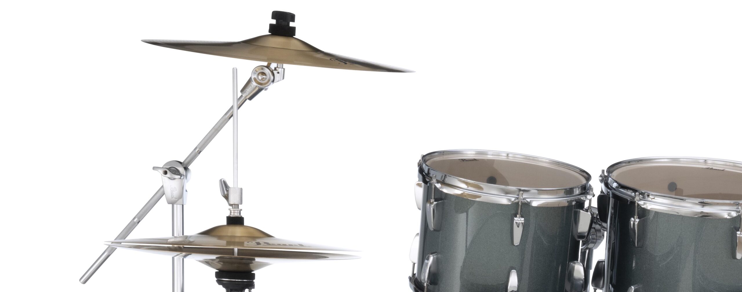 Pearl Roadshow 22" 5-Piece Drum Kit with Hardware, Cymbals and Throne – Jet Black - Image 11